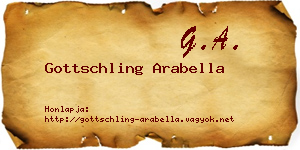 Gottschling Arabella névjegykártya